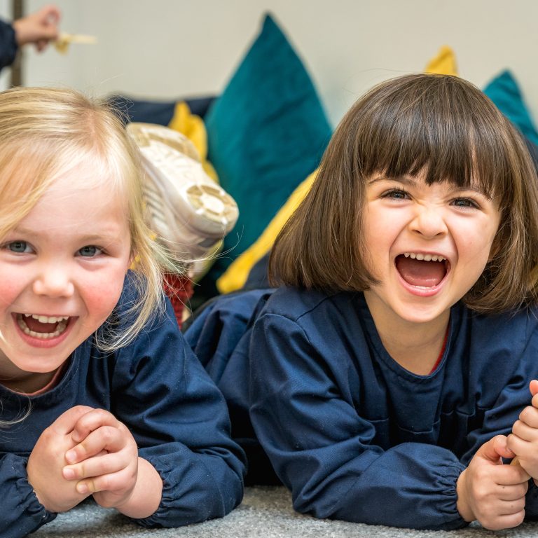 Little girls smiling